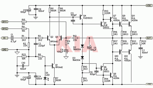 專業(yè)功放電路圖